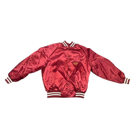 Vintage West Ark Men’s Burgundy Satin Jacket Honor Straight Dance Champi…​ - Picture 4 of 9